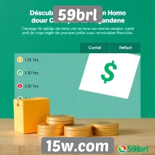 Comparação de métodos de pagamento no 59brl